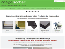 Tablet Screenshot of megasorber.com